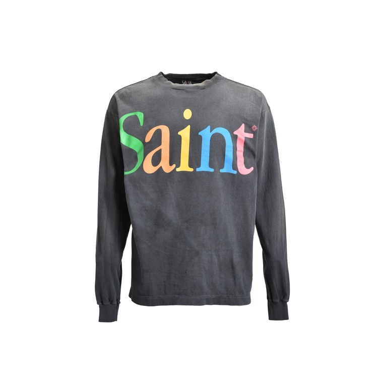 【SAINTMXXXXXX】LS TEE/SAINT / BLK 要在庫確認 ブラック