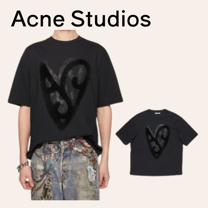 定価48400円 Acne Studios Printed t-shirt ハートプリント T