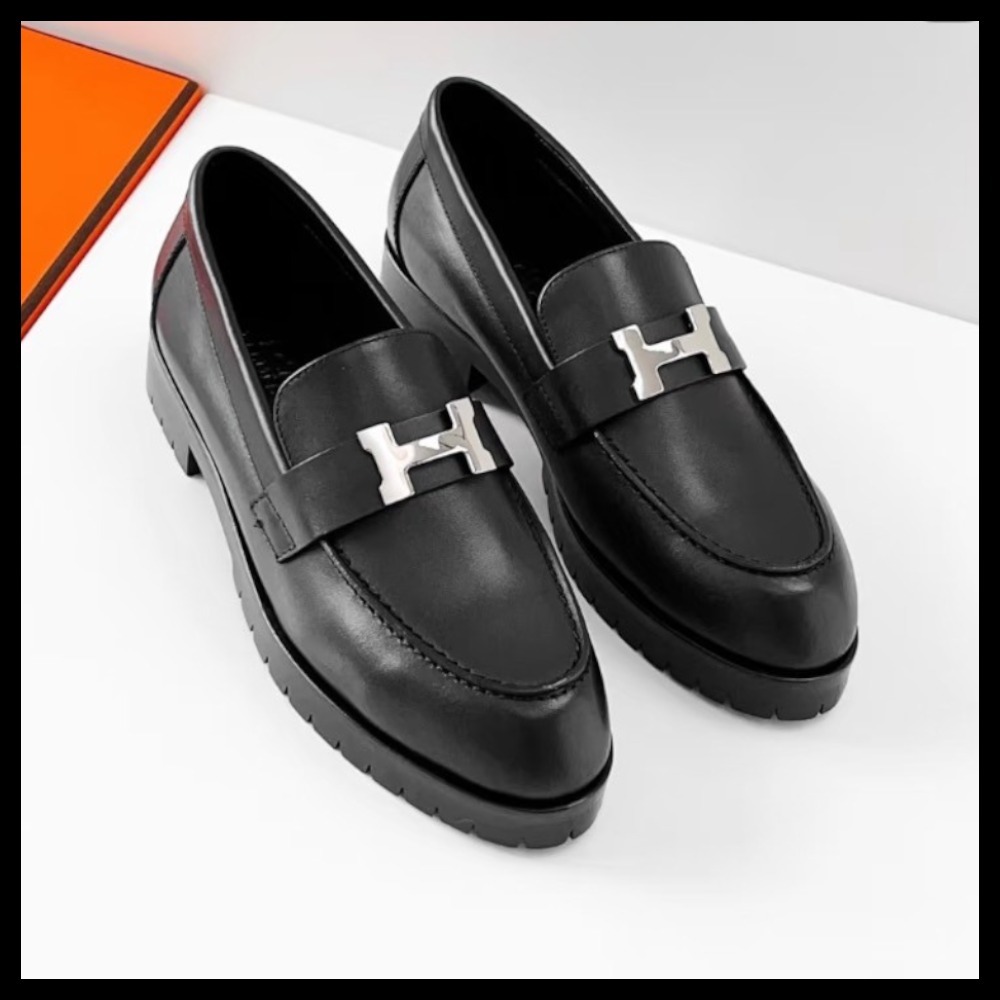 【大人ガーリーに☆】HERMES モカシン フォーブル