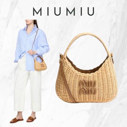 ラタン 籐 MiuMiu(ミュウミュウ) ショルダーバッグ・ポシェット