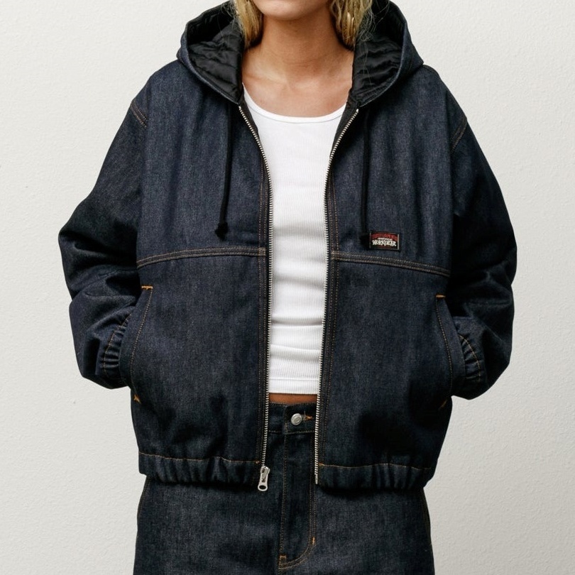 【stussy】INSULATED WORK JACKET DENIM Raw Indigo 要在庫確認