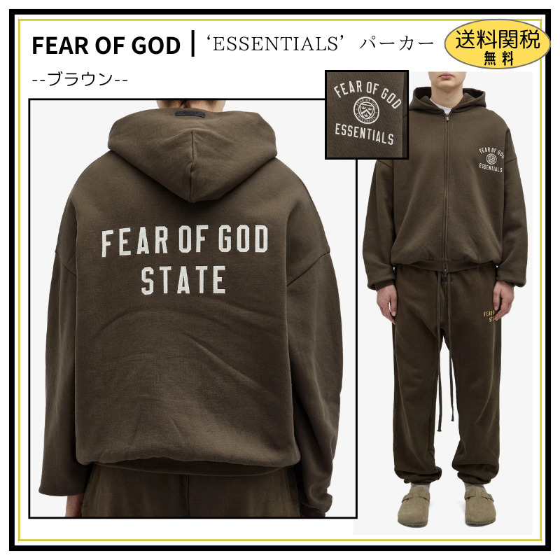 【FEAR OF GOD】'ESSENTIALS' ステート ヘビーフリース パーカー
