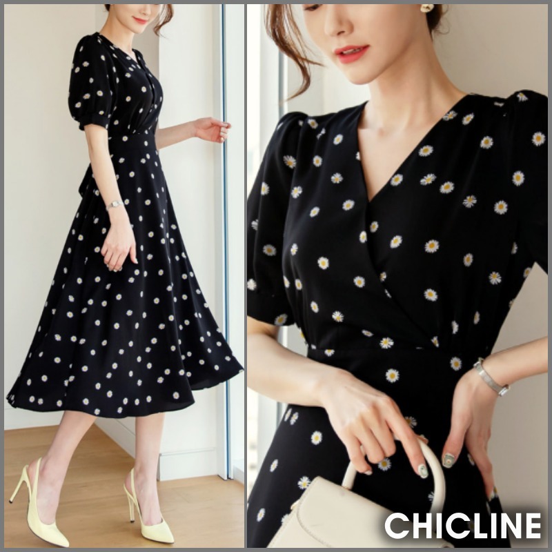 ★ChicLine★ デイジーフローラルワンピース