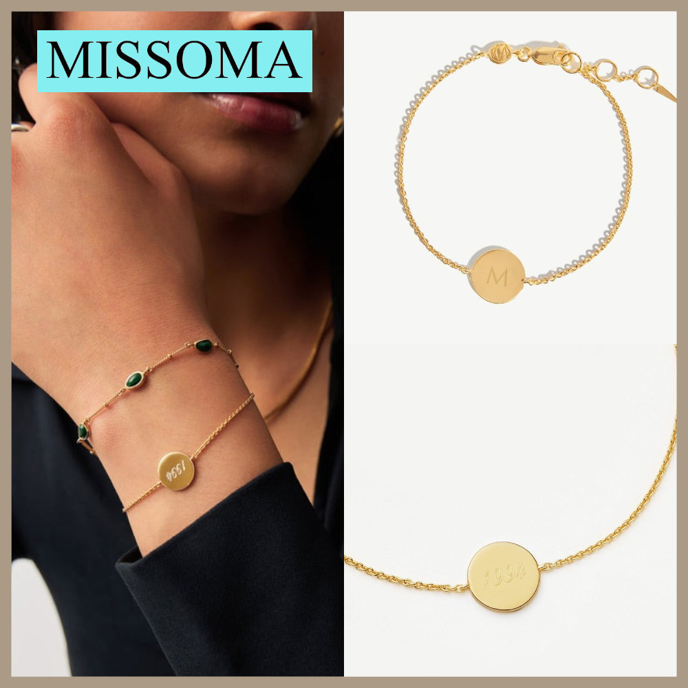 送料・関税込み ★MISSOMA★ Engravable Round Bracelet