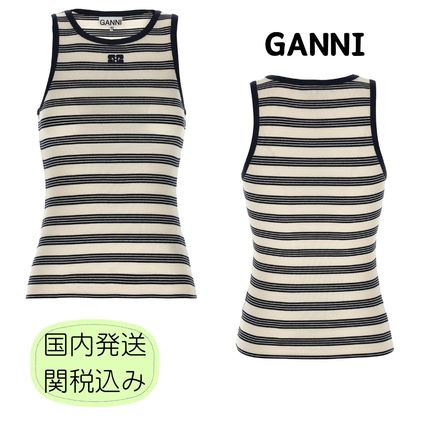 マルチカラー Ganni(ガニー) タンクトップ(レディース) - 海外