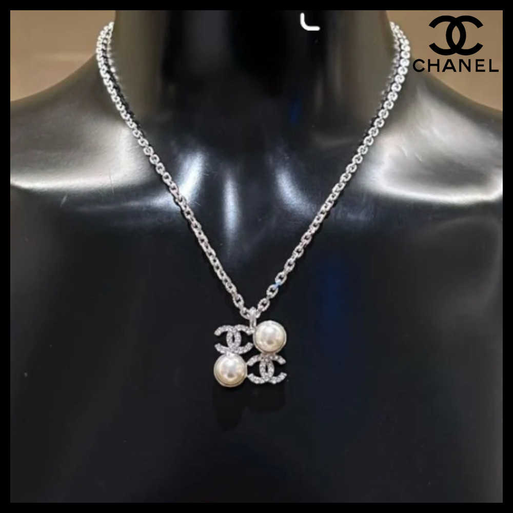 【煌めくCCロゴ×パールが美しい♪】CHANEL★ペンダント