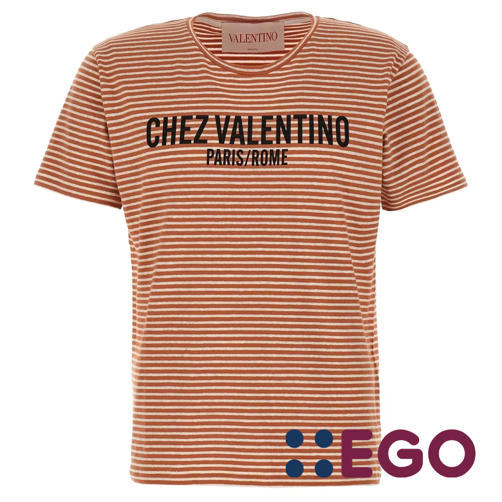 Tシャツ・カットソー CHEZ VALENTINO STRIPES T-SHIRT