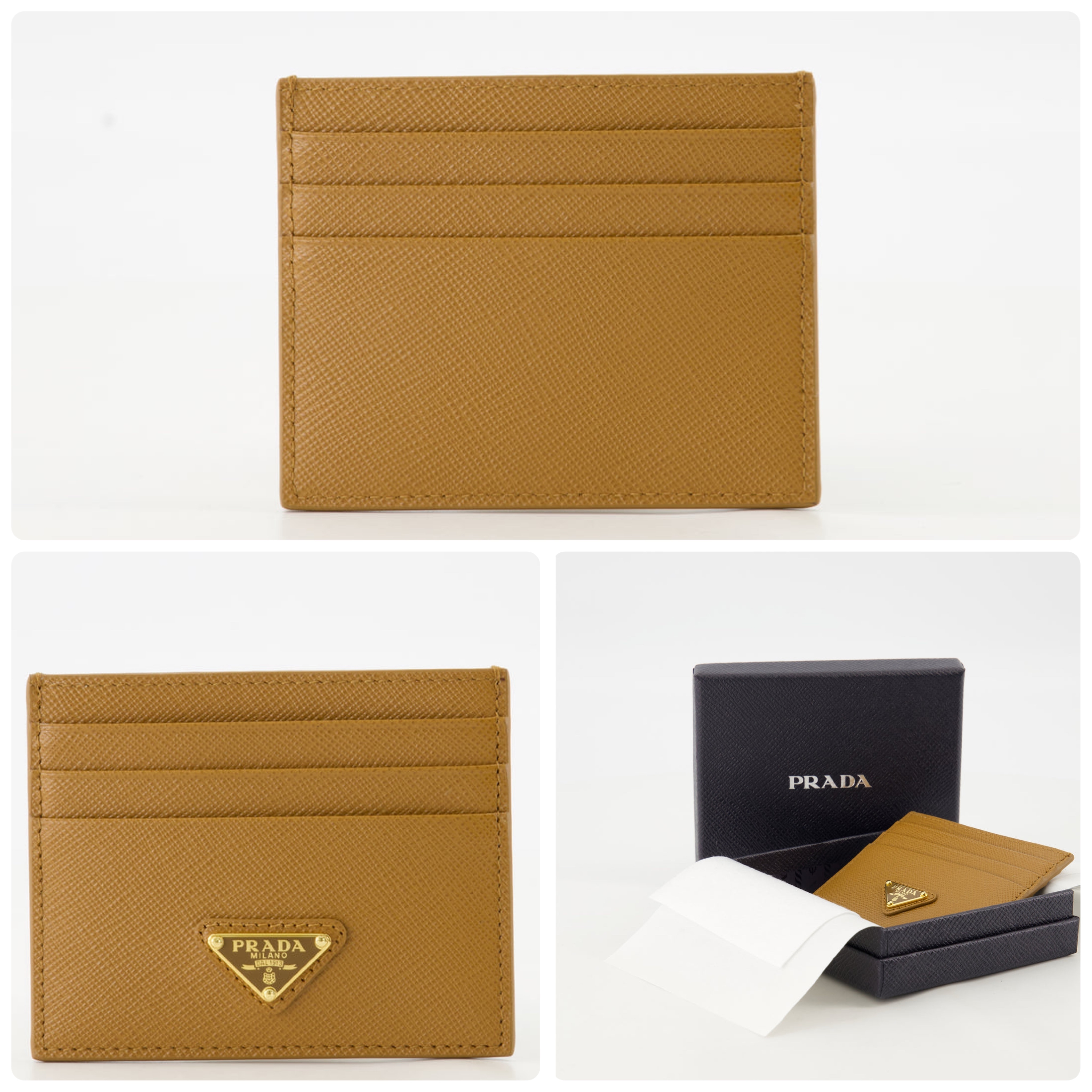 【PRADA】サフィアーノレザーカードケース/送料込