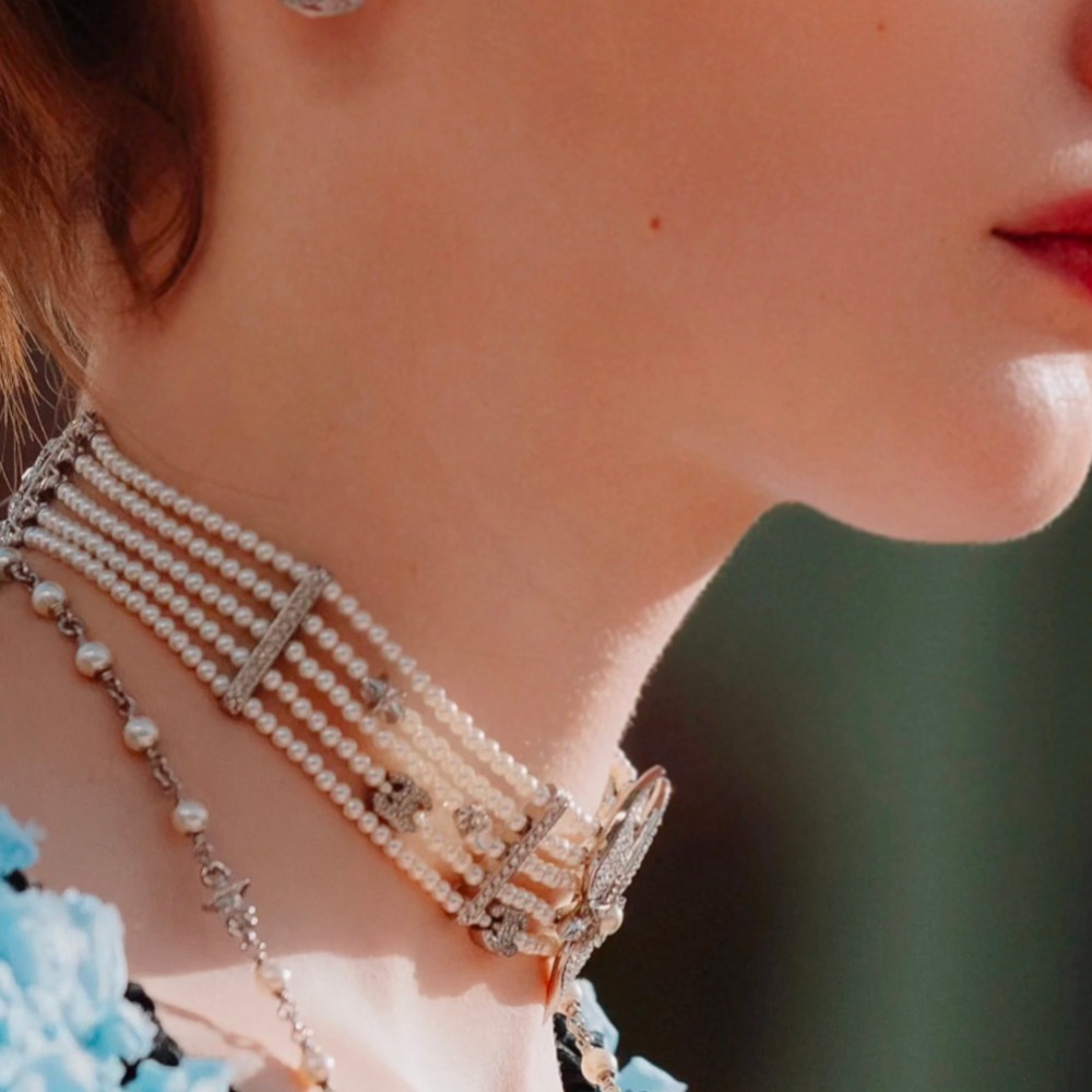 【ゴージャスな輝き♪】シャネル パールチョーカー 一流の輝き】◇CHANEL◇パール チョーカー