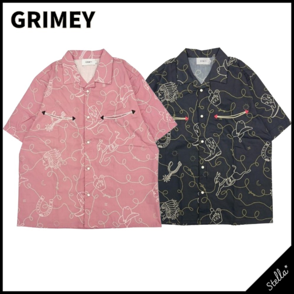 国内発送■GRIMEY■LONE HAND BUTTON UP SHIRT