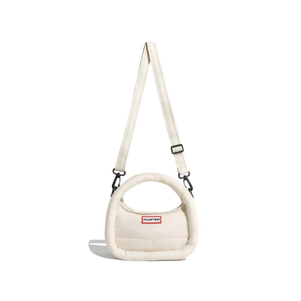 ショルダーバッグ・ポシェット HUNTER [UNISEX] Framed Puffer Mini Hobo Bag White Willow UBX