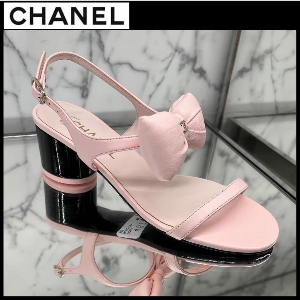 大人可愛い魅力☆【CHANEL】リボンモチーフ サンダル