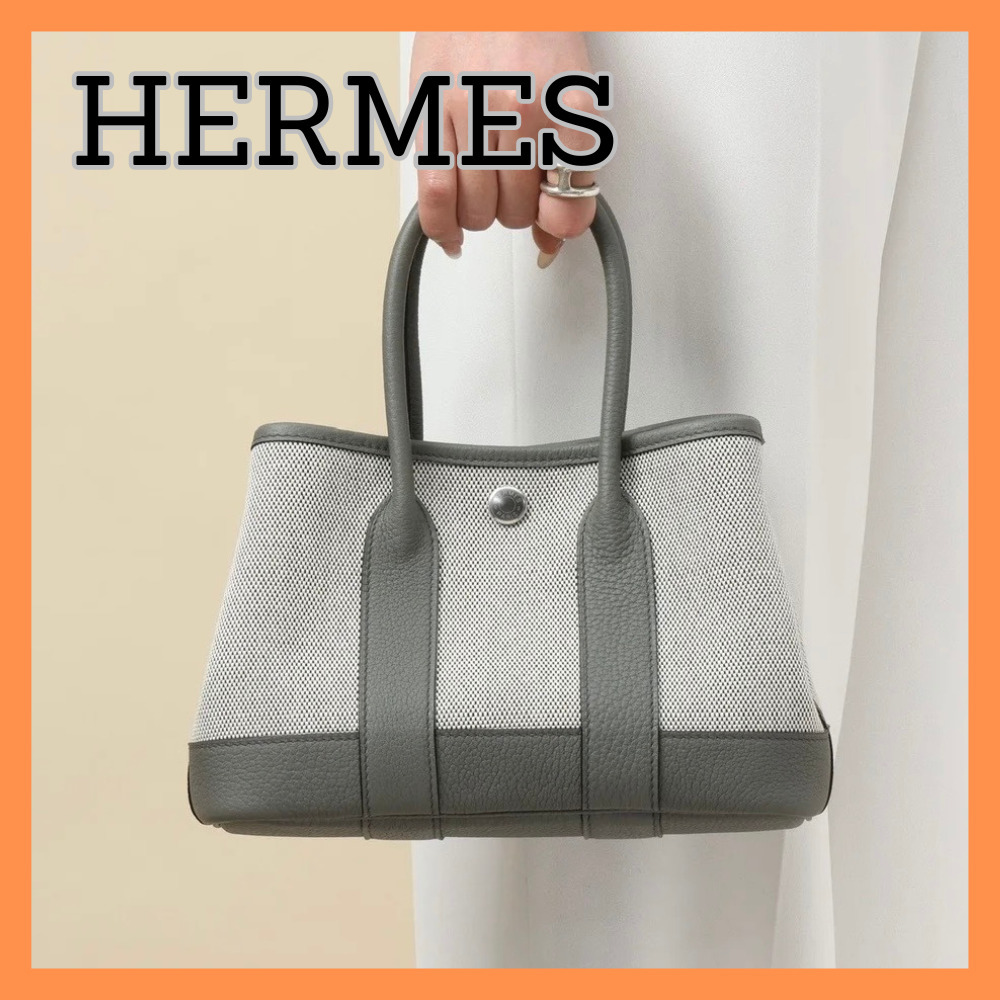【使いやすいサイズとデザイン♪】HERMES ハンドバッグ