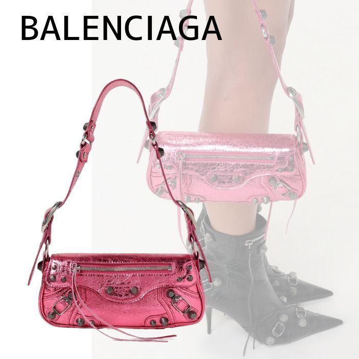 【BALENCIAGA】ル カゴール スリングショルダーバッグ XS ピンク