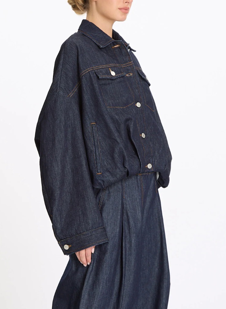 繊細なデザイン《DRIES VAN NOTEN》ヴェストデニムジャケット