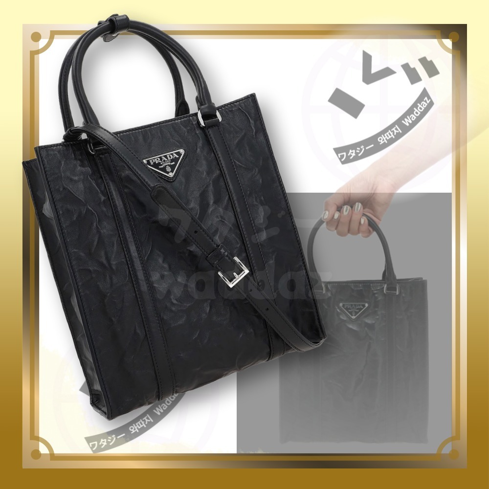【PRADA】プラダリンクルナパミニトートバッグ1BG458◆F0002