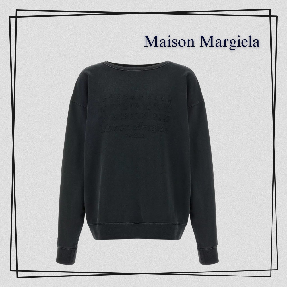 【Maison Margiela】マルジェラ  数字ロゴ スウェットシャツ