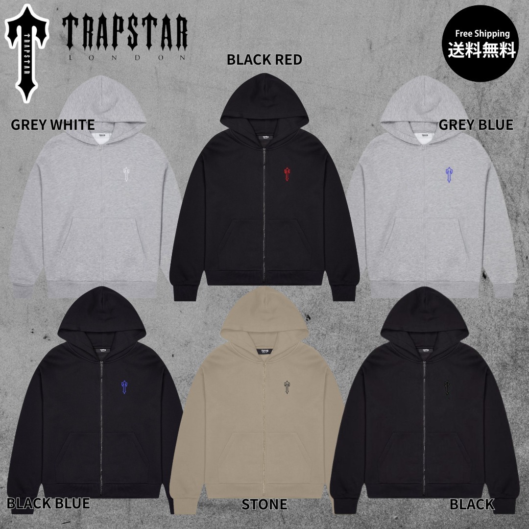 【Trapstar London】FOUNDATION ZIP HOODIE ジップパーカー