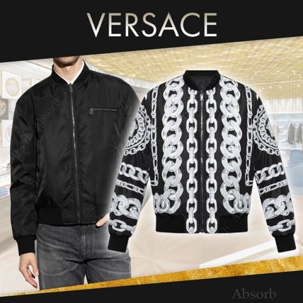 リバーシブル L VERSACE(ヴェルサーチェ) ブルゾン(メンズ