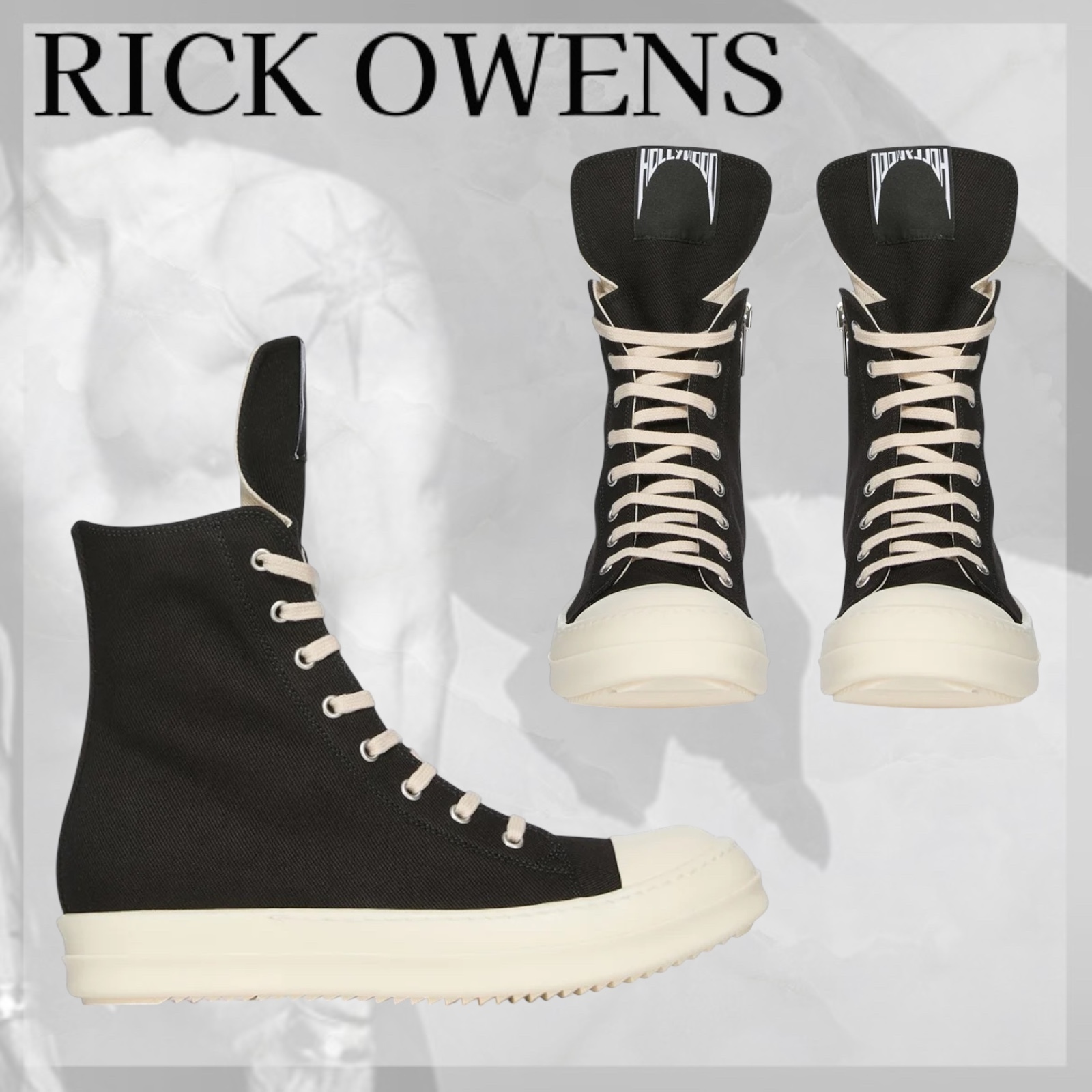 RICKOWENS♡ オーバーダイデニムのスニーカー