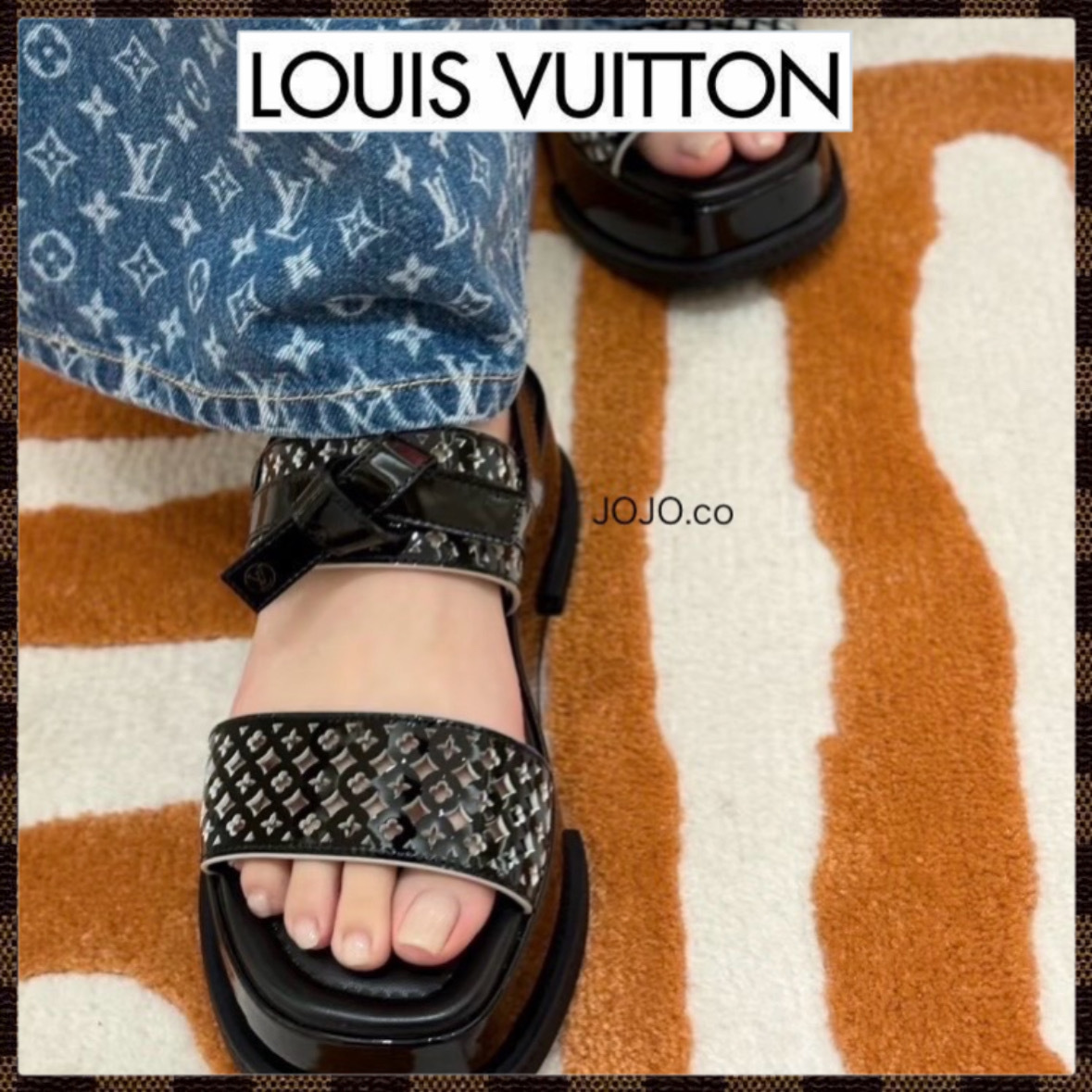 《厚底でスタイルアップ☆》Louis Vuittonサンダル マヤ