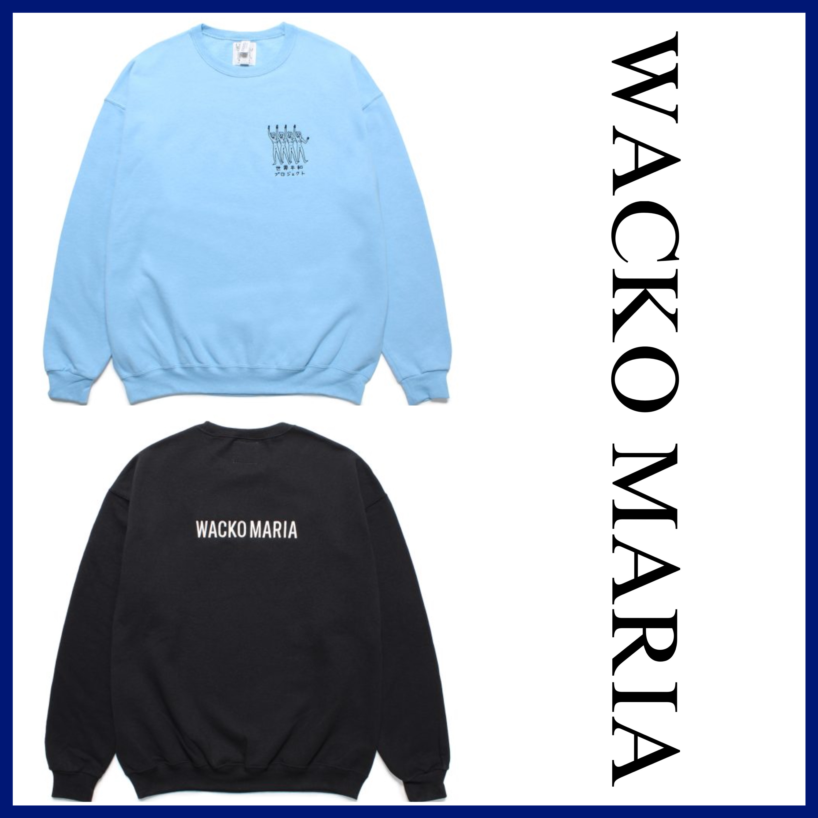 【新作★】*WACKOMARIA* ワコマリア CREW NECK SWEAT SHIRT
