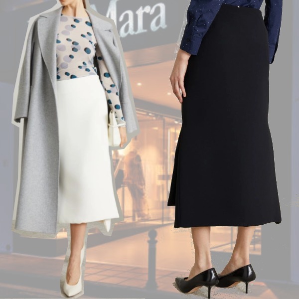 DT MaxMara ★ アシンメトリー ロングスカート ADELFI1234 2色