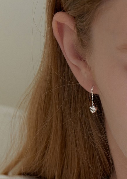 ピアス [PRIMAUTE] heart drop long earring