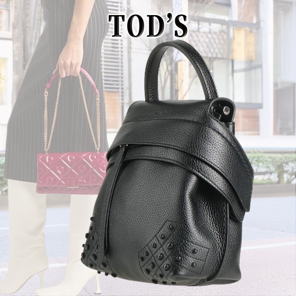 【上質なエレガンス】TOD'S バックパック エンボスレザー