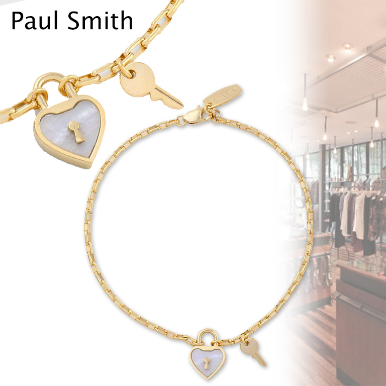 すぐ届く*Paul Smith* ハートパドロック ブレスレット