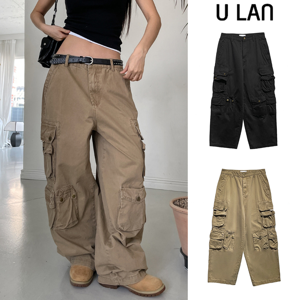 【U LAN】Como Utility Vintage Pocket Cargo Pants