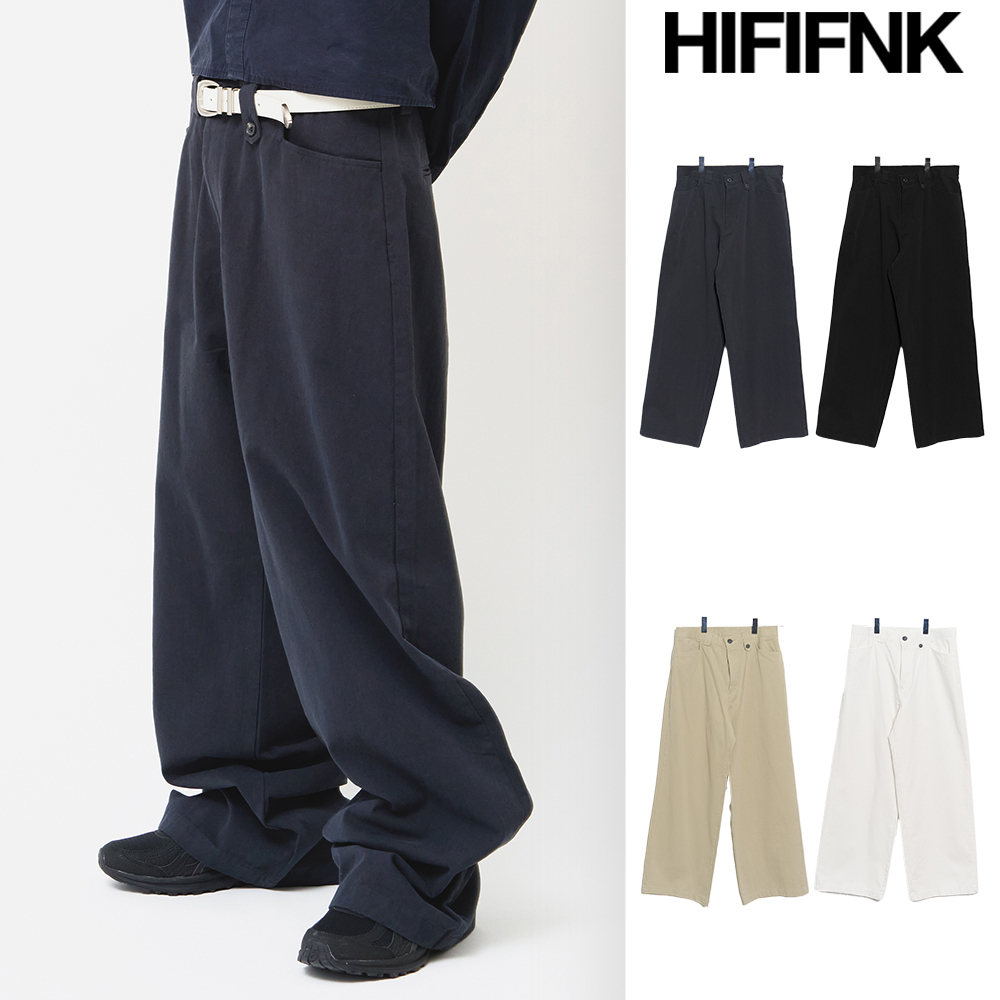 【HI FI FNK】Duke Wide Cotton Pants