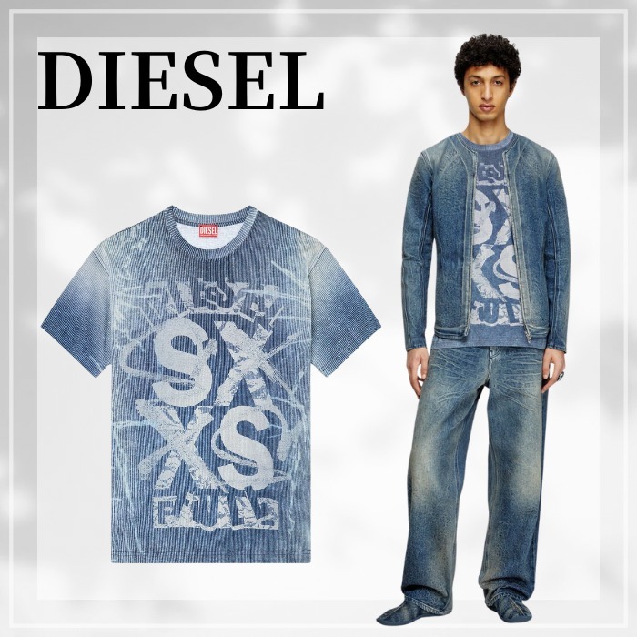 DIESEL t-norm-r3 ルーズフィット Tシャツ ジャージー素材
