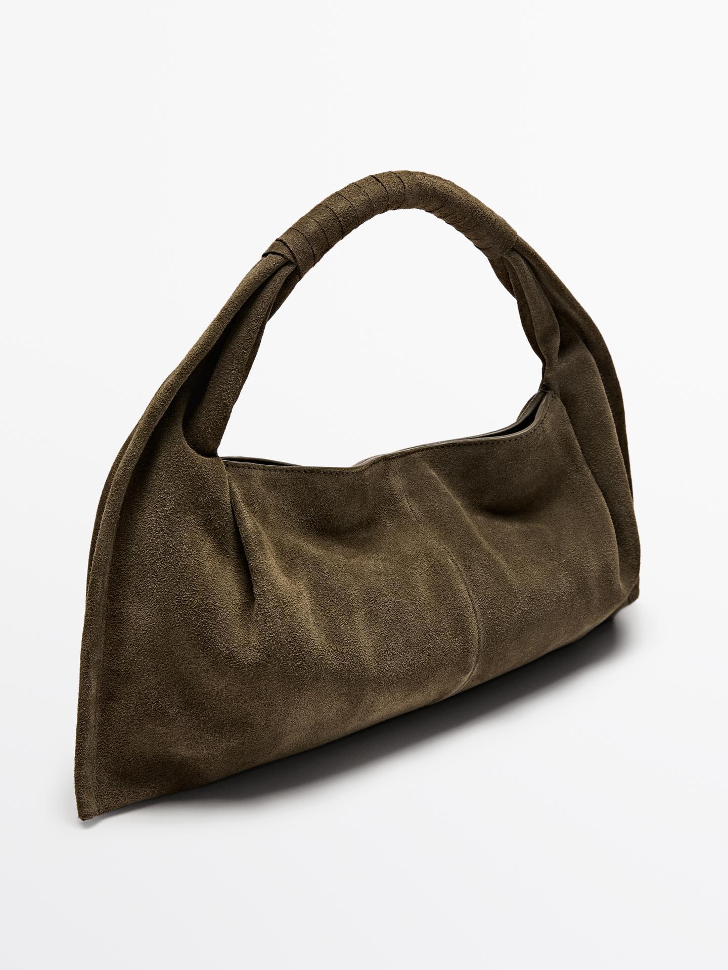 Massimo Dutti ☆ ハーフアイコン スプリットスエードバッグ org.jpg