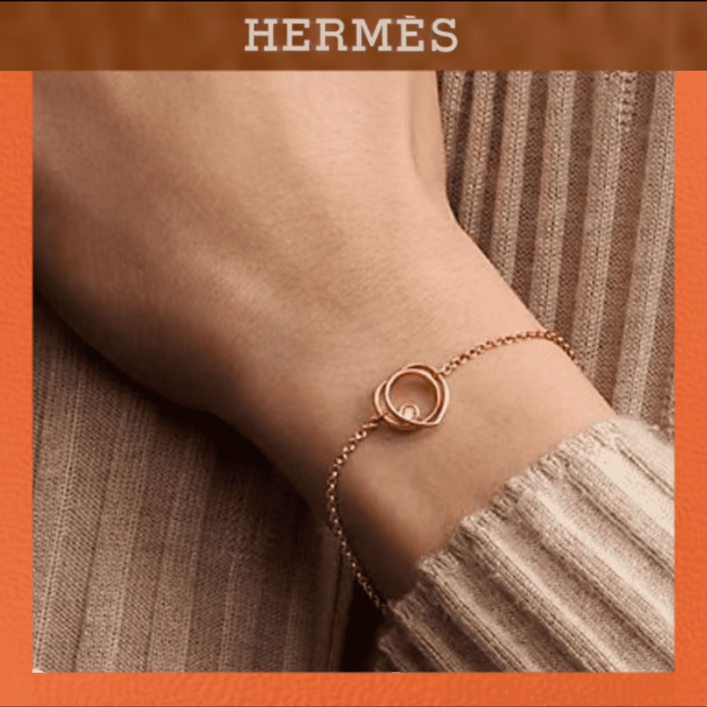ギフトに☆ダイヤモンド 【HERMES】ブレスレットVertigeCoeurTPM
