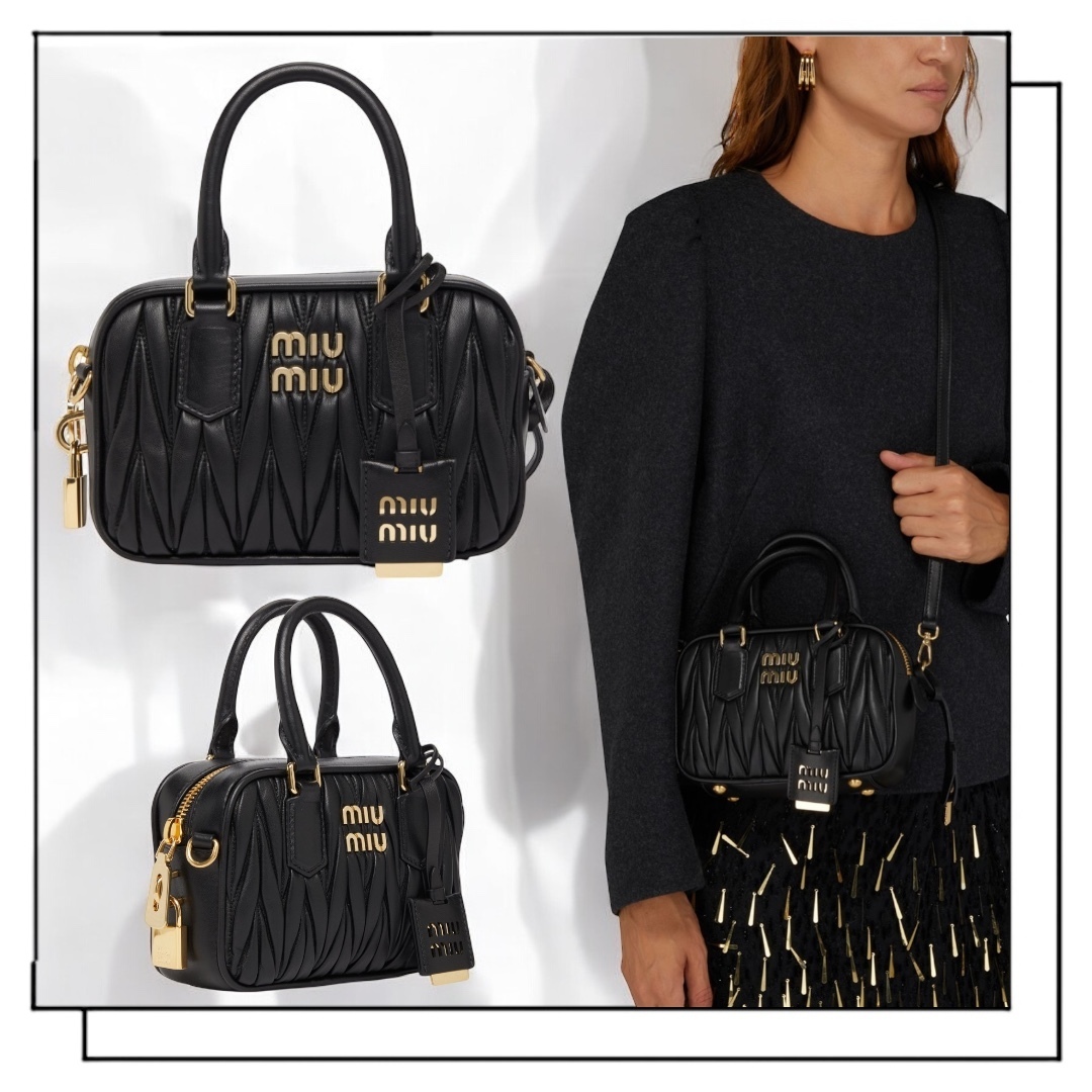 【国内発】Miu Miu Arcadie マテラッセレザー バッグ スモール