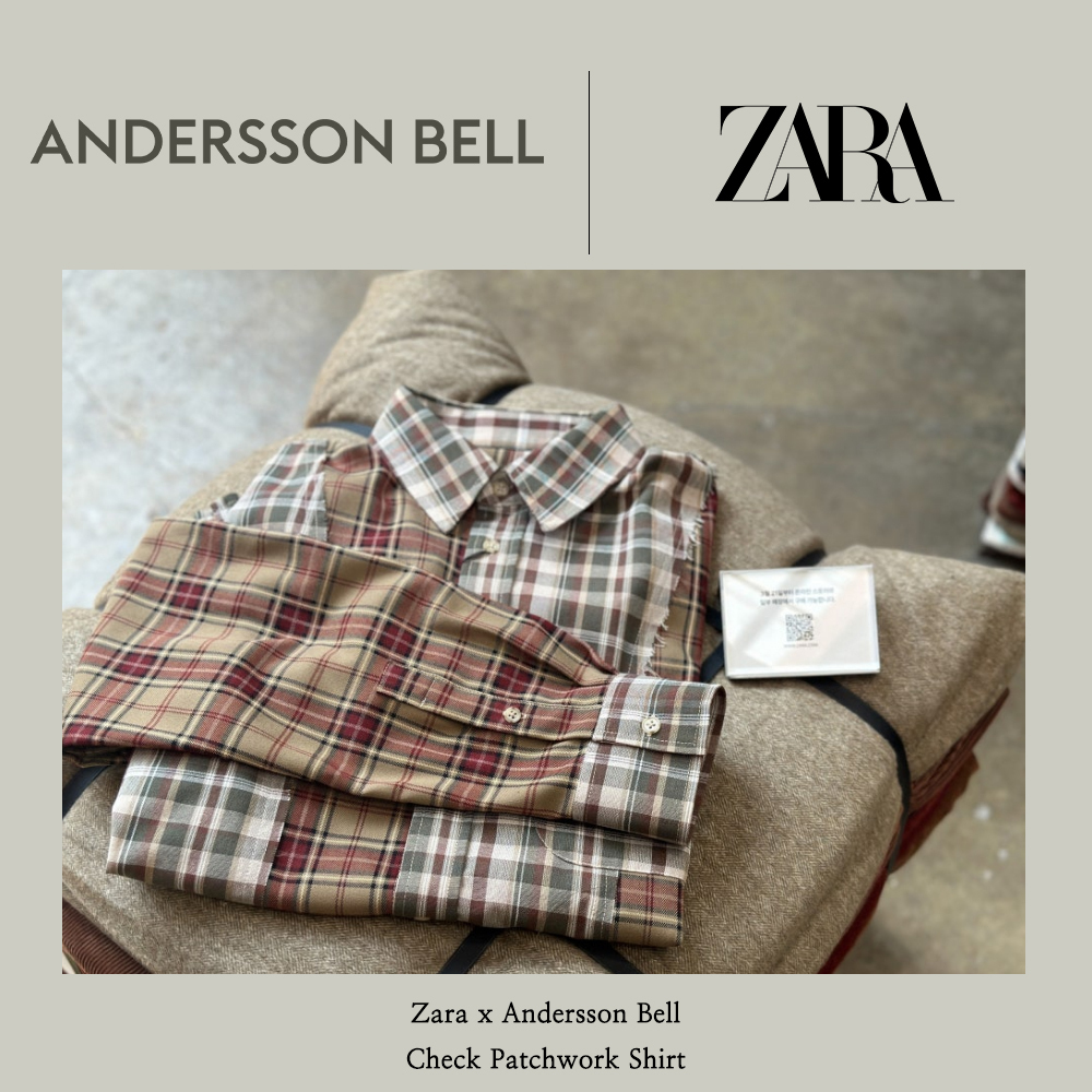 【Zara x Andersson Bell】 Check Patchwork Shirt ★人気