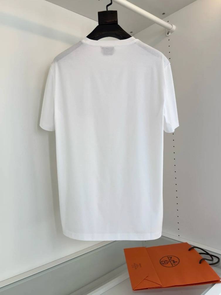【ミニレザーパッチ】HERMES H Puzzle Tシャツ ミニレザーパッチが◎/白】HERMES H Puzzle Tシャツ
