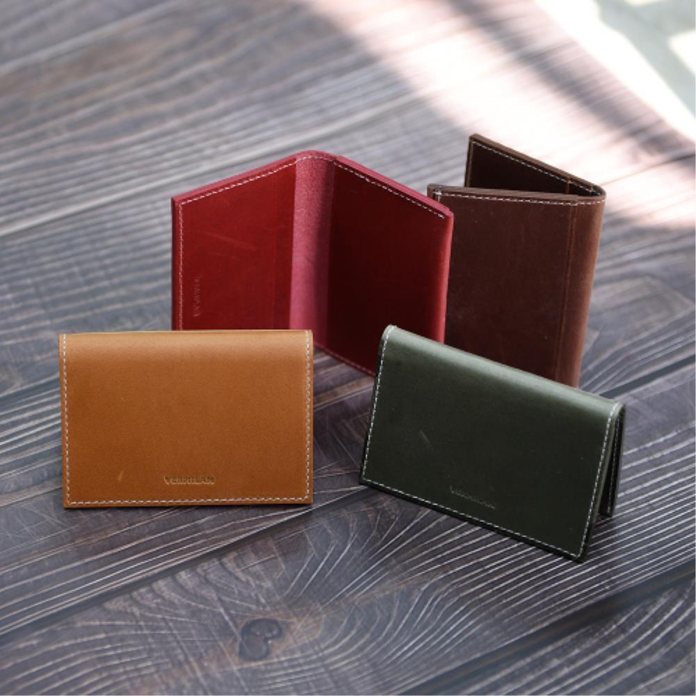 ◇VERMILAN◇ Oil Pull-Up Card Wallet 4COLOR