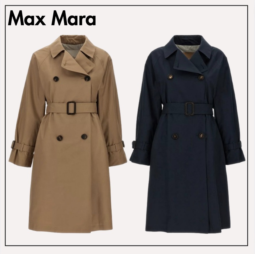 関税込◆Max Mara◆Cトレンチ コットン ブレンド トレンチコート