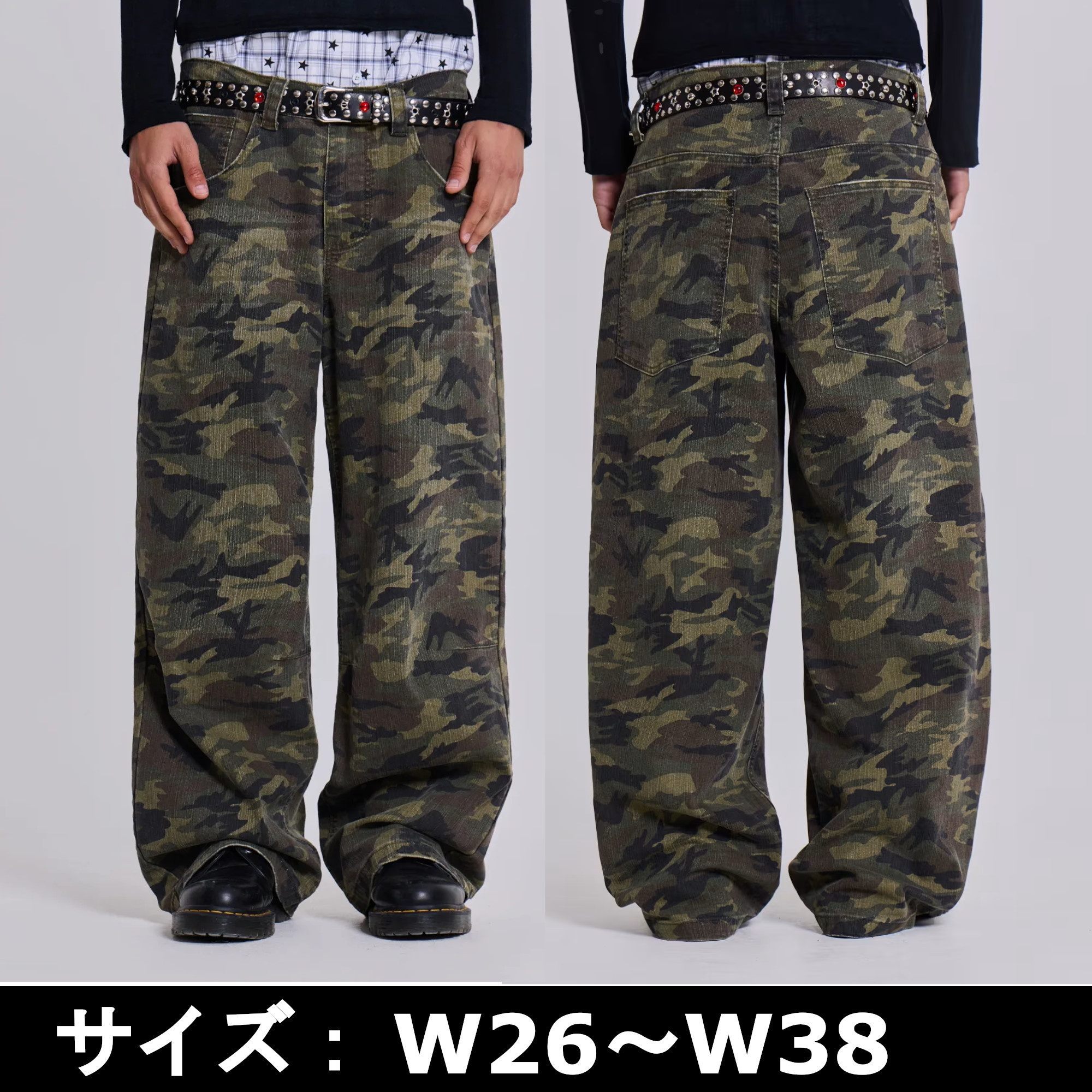 ☆JADED LONDON☆ カモコロッサス バギージーンズ