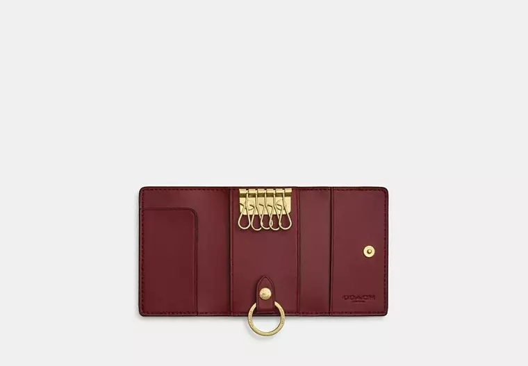 COACH ☆大人気☆ 5リングキーケース シグネチャー チェリー