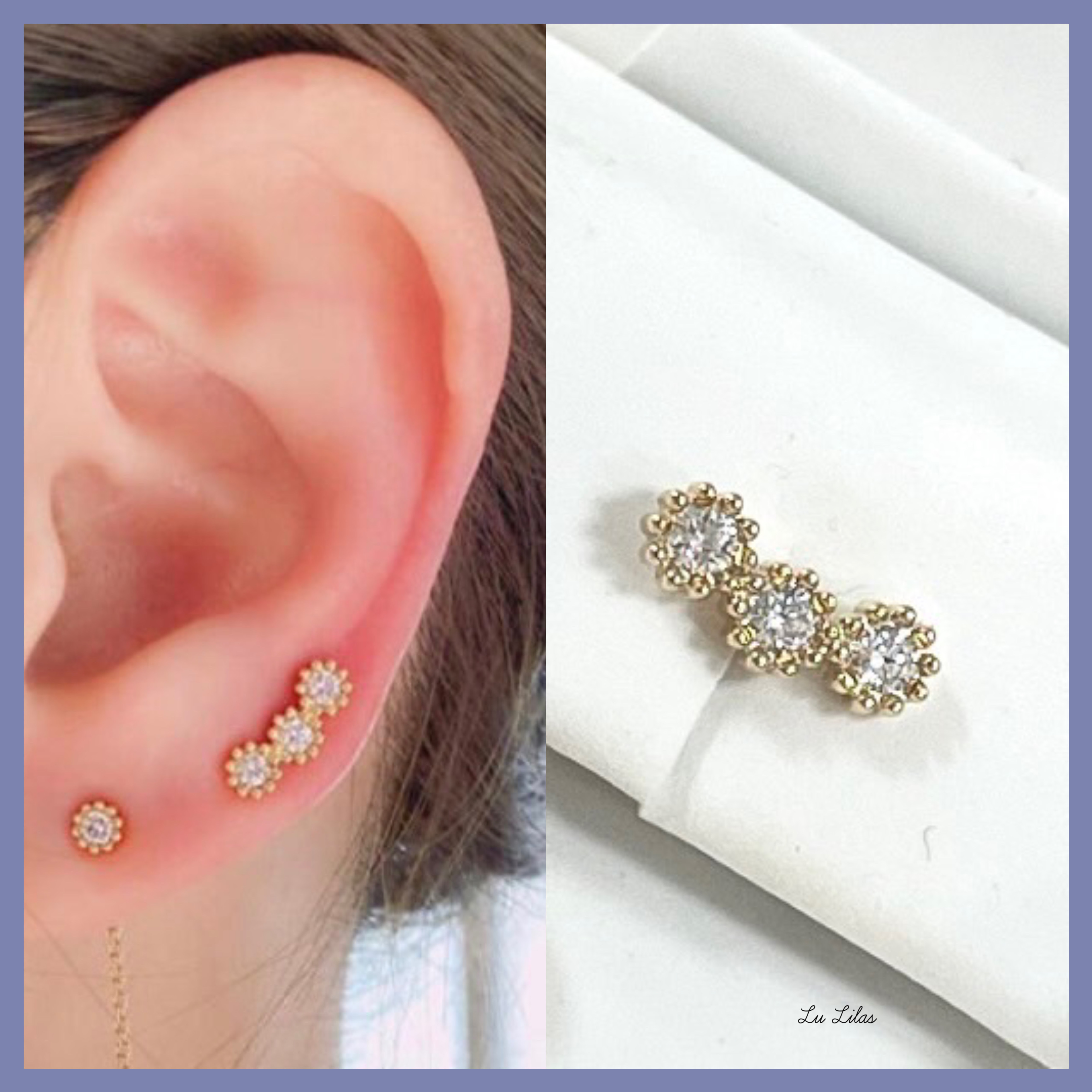 【国内発送♡ダイヤ輝く】DIOR Mimirose シングル ピアス