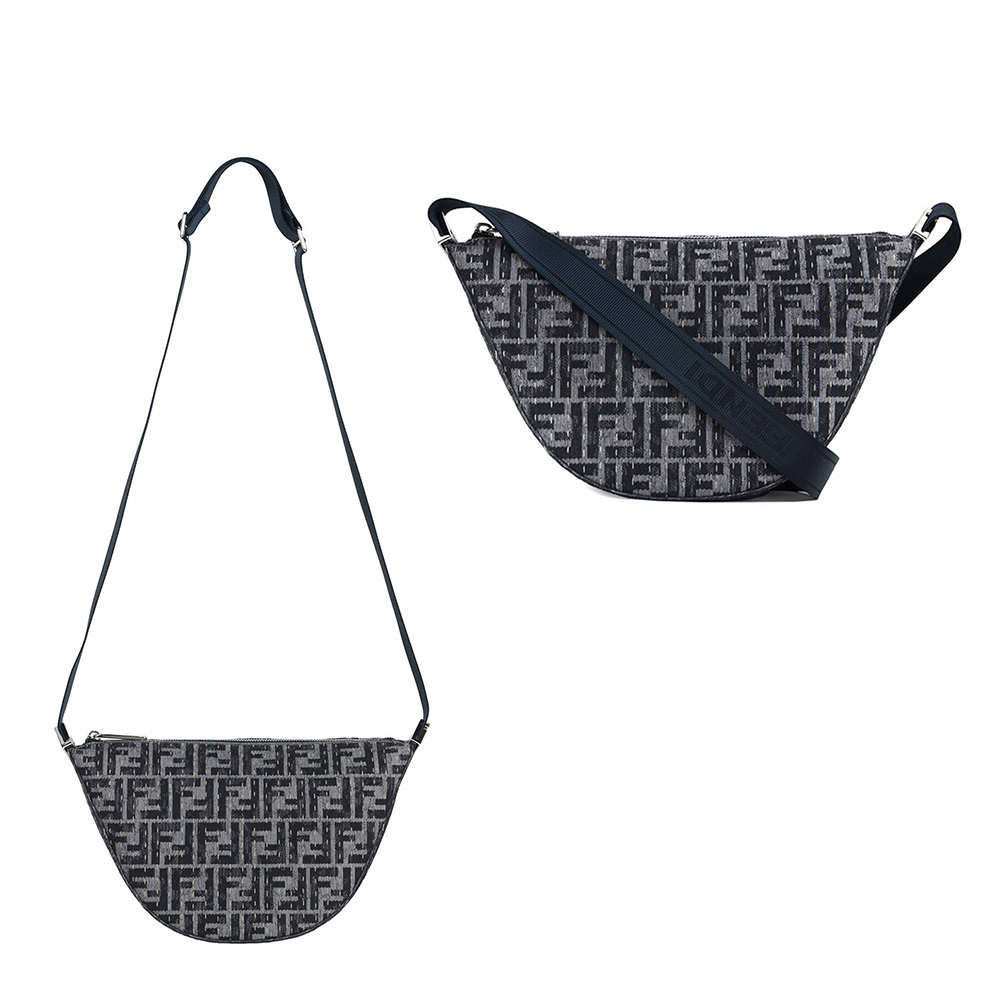 関税負担なし☆FENDI フェンディ メロン スモールFFデニムバッグ