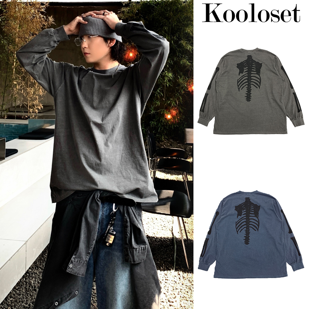 【KOOLOSET】Pigment Bone Long Sleeve