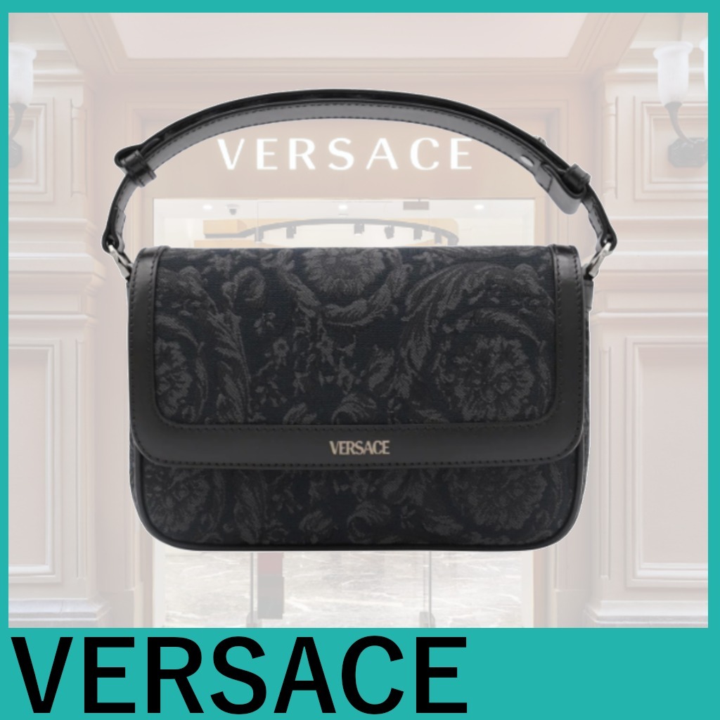 Versace★バロッコ ジャカード トップ クロスボディ バッグ