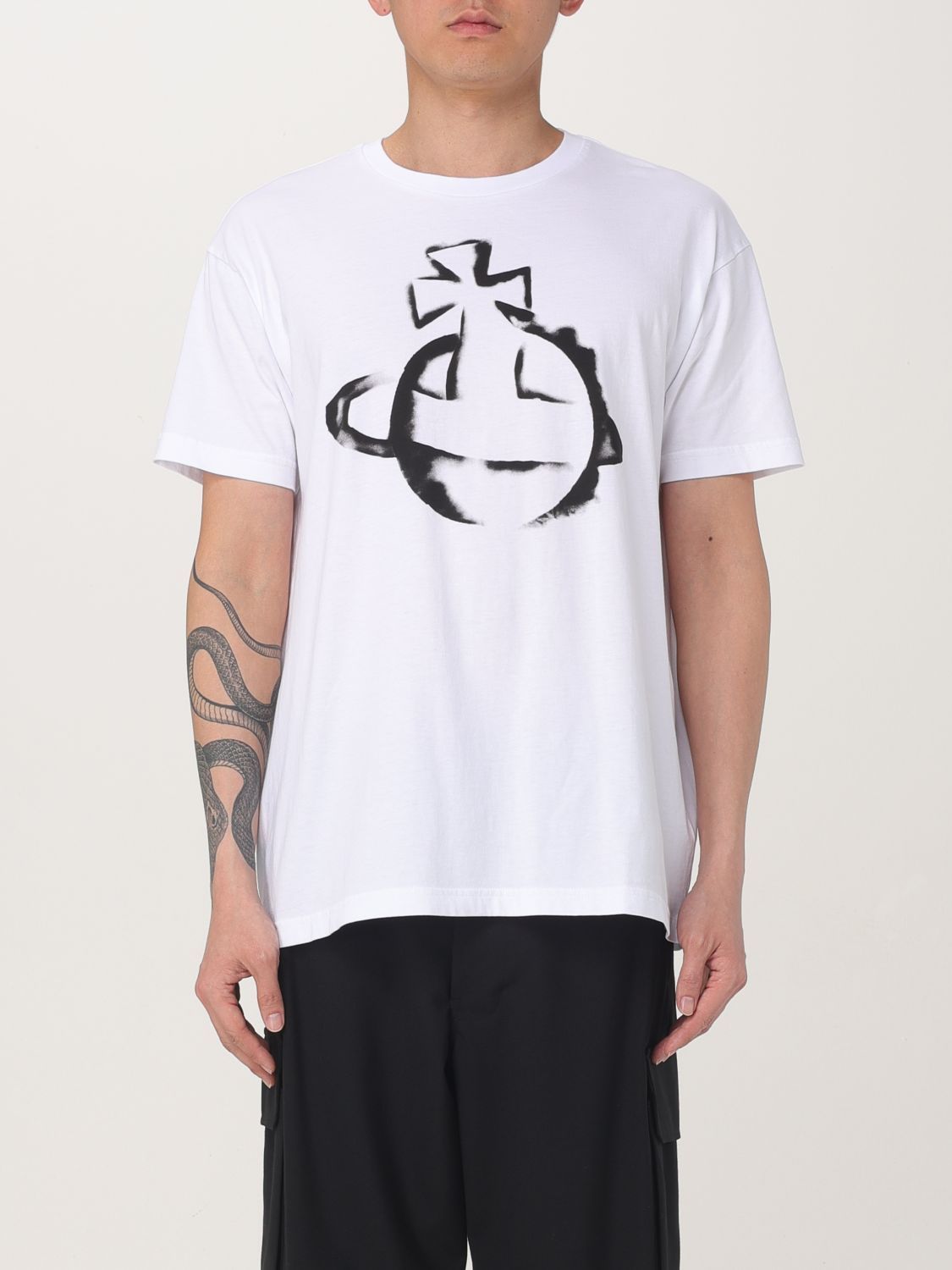 Tシャツ・カットソー VIVIENNE WESTWOOD Men T-shirt White 3G010013J001M A401