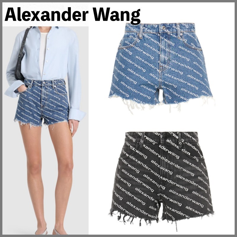 【Alexander Wang】ロゴ デニムショーツ / 送料間税込