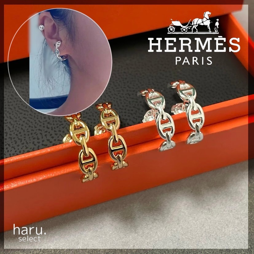 人気【HERMES】シェーヌ ダンクル アンシェネ イヤークライマー