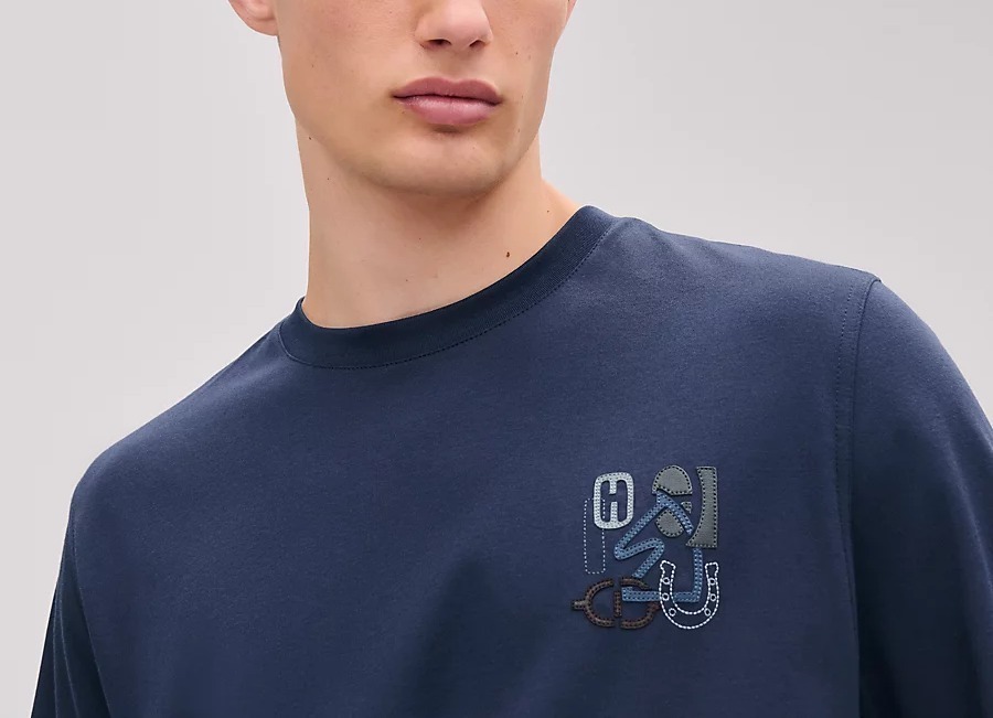 【大人の普段使い♪】エルメス★Tシャツミニパッチ《Hパズル》